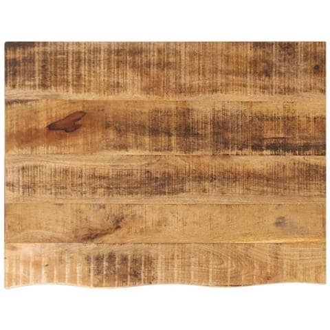 Piano Tavolo 90x60x2,5 Cm Bordi Vivi Legno Di Mango Grezzo - Foto 1