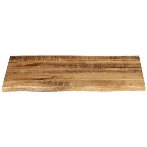 Piano Tavolo 90x60x2,5 Cm Bordi Vivi Legno Di Mango Grezzo - Foto 3