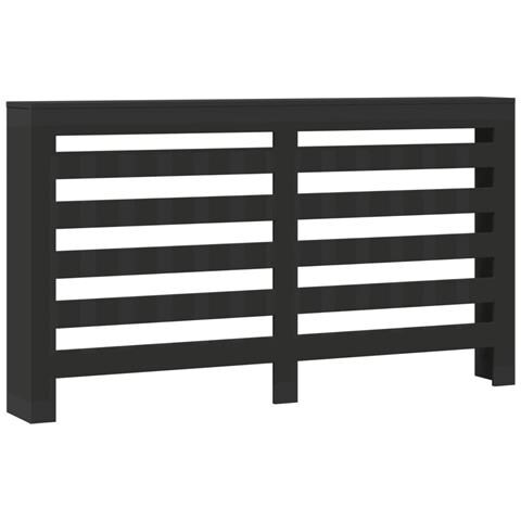 Copertura Termosifone Nera 175x20x82 Cm In Legno Multistrato - Foto 2