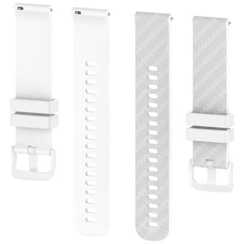 Bracciale Per Garmin Vivoactive 4 / Vivoactive 3 / Venu 20 Mm White - Foto 4