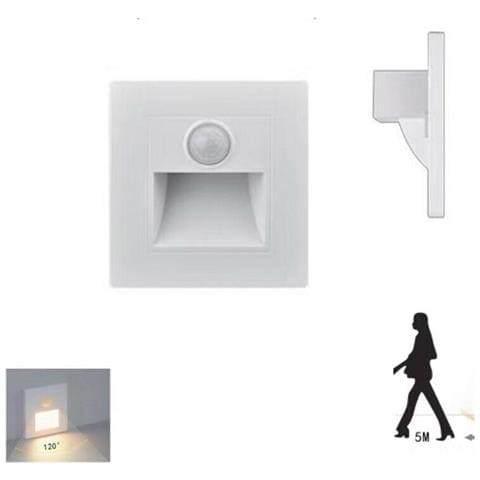 Luce Notturna Scale Armadio Sensore Movimento Pir Led Bianca Naturale 4000k 3178 - Foto 1