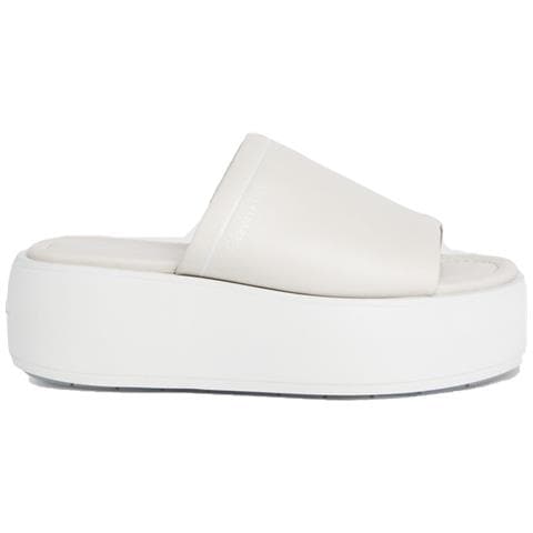 Flatform Slide Ciabatte Pelle Scarpe Donna Beige Eu 39, Hw0hw01943 0f8 - Foto 2