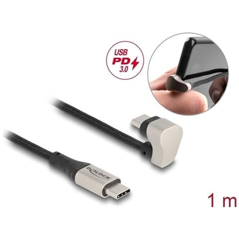 Cavo Usb 2.0 Usb Type-c Maschio A Maschio Angolato A 180ã‚â° Da 1 M - Foto 1