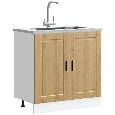 Mobile Base Lavello Porto Rovere Artigianale 80x46x81,5 Cm - Foto 1