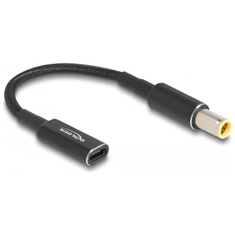 Cavo adattatore per portatile Cavo di ricarica USB Type-C femmina per IBM 7,9 x 5,5 mm maschio 15 cm - Foto 1