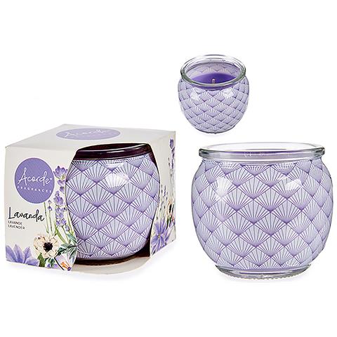 Candela Profumata In Barattolo Di Vetro Profumo Di Lavanda. - Foto 1