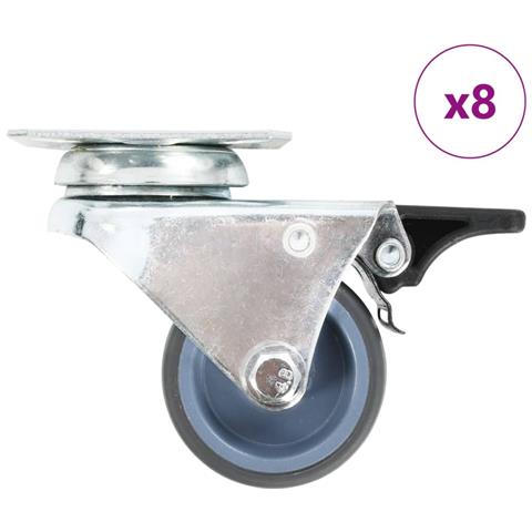 Lusso Casadino - Ruote Girevoli Gemellate 8 Pz 50 Mm - Foto 2