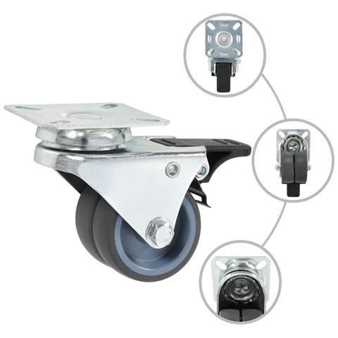 Lusso Casadino - Ruote Girevoli Gemellate 8 Pz 50 Mm - Foto 1