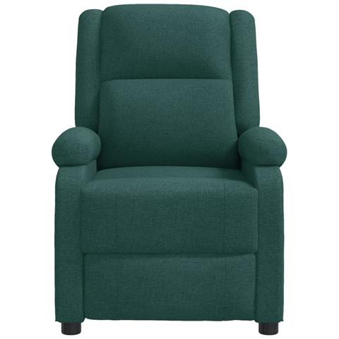 Poltrona Reclinabile In Tessuto Verde Scuro - Foto 2