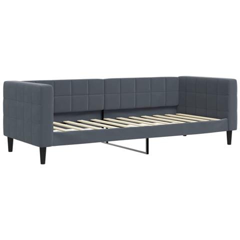 Letto da Giorno Grigio Scuro 80x200 cm in Velluto - Foto 1