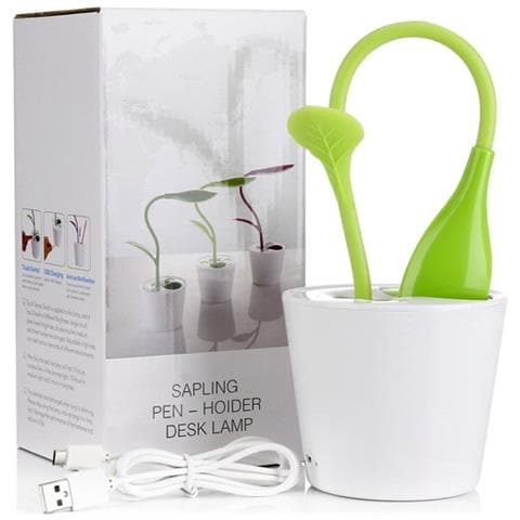 Lampada Da Tavolo Led Con Portapenne: Design Creativo E Protezione Per Gli Occhi Green - Foto 2