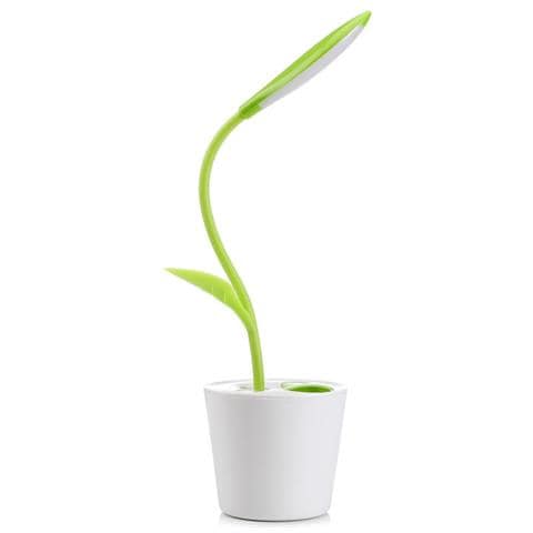 Lampada Da Tavolo Led Con Portapenne: Design Creativo E Protezione Per Gli Occhi Green - Foto 1