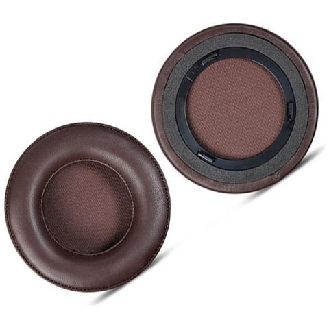 Cuscinetti Auricolari Di Ricambio In Pelle Di Agnello Marrone Per Cuffie Corsair Virtuoso Rgb Brown - Foto 2