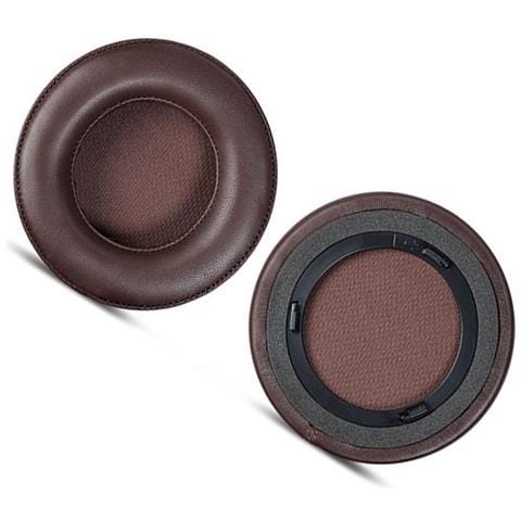 Cuscinetti Auricolari Di Ricambio In Pelle Di Agnello Marrone Per Cuffie Corsair Virtuoso Rgb Brown - Foto 3