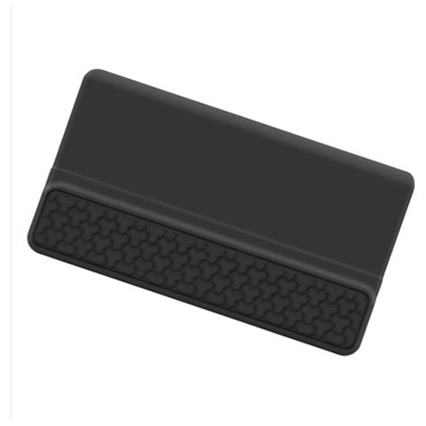 Tappetino Poggiapolsi In Silicone Per Tastiera - Supporto Ergonomico Integrato Per Una Digitazione Confortevole Black - Foto 3