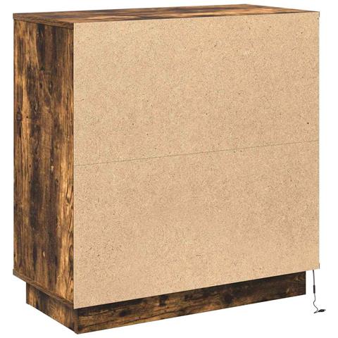 Credenza con LED Rovere fumo 71 x 34.5 x 75 cm - Foto 9