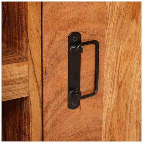 Mobile TV Marrone 120 x 30 x 50 cm legno massello di acacia - Foto 9