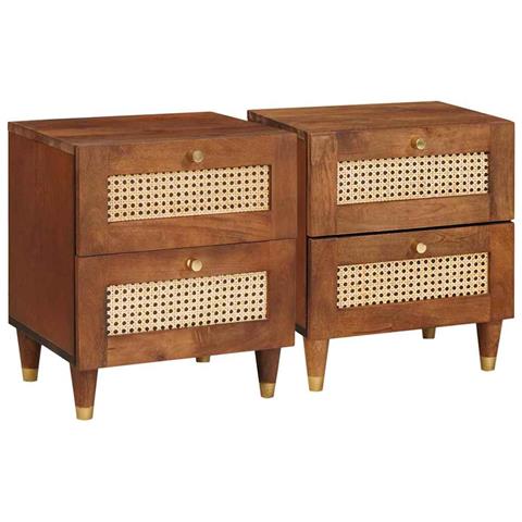 Comodini con cassetto 2 pcs 40 x 33.5 x 46 cm - Foto 1