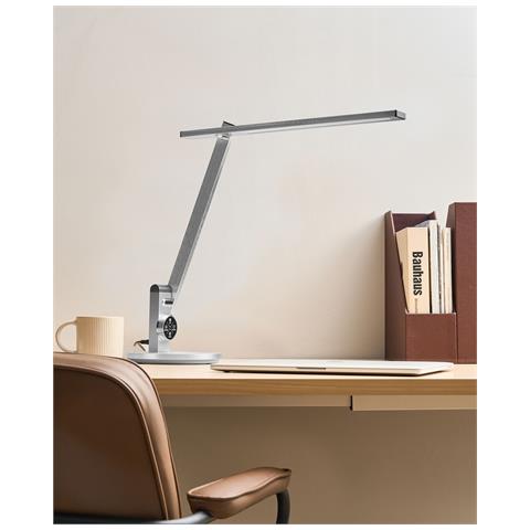 Lampada Da Scrivania A Led Cetus Con Dimmer Argento - Foto 1
