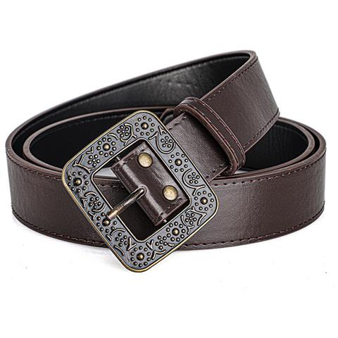Cintura Da Donna In Pelle Pu Intagliata Vintage - Accessorio Alla Moda E Versatile - Foto 2
