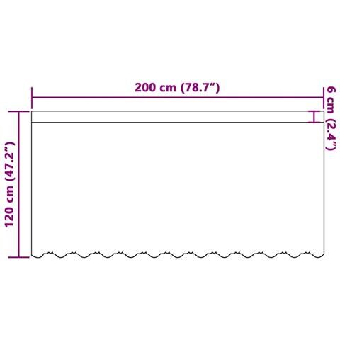 Tende con tende Bianco 500x100cm Poliestere - Foto 8