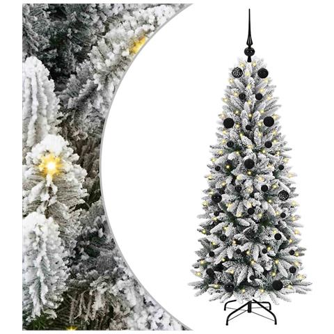Albero di Natale artificiale con 150 LED Bianco 150 cm - Foto 1