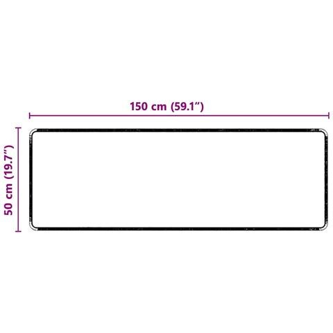Runner in Moquette Nero 50 x 150 cm 100% Polipropilene Tuft - Foto 8