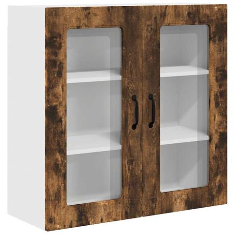 Pensile cucina Rovere fumé 80 x 31 x 80 cm Legno multistrato - Foto 1