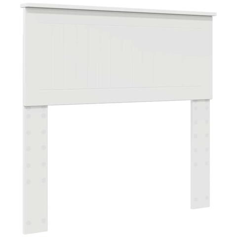 Testiera con testiera Bianco 90 cm Legno multistrato - Foto 1