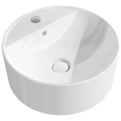 Lavabo Sospeso A Parete Tondo   Twin Tw42s - 40 Cm Bianco A Magazzino - Foto 1