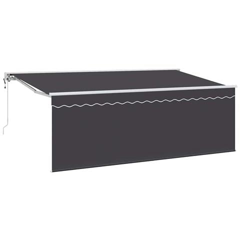 Tenda Retrattile Antracite 350 x 200 cm Poliestere e Alluminio - Foto 1