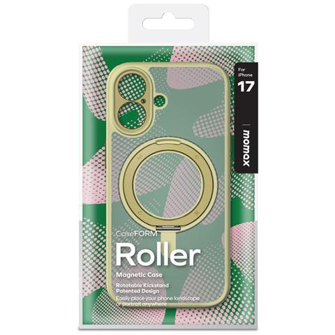 Cover per iPhone 17 - TPU+PC, Giallo, Con Soporte - Foto 2