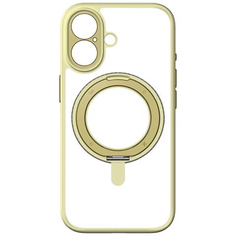 Cover per iPhone 17 - TPU+PC, Giallo, Con Soporte - Foto 4