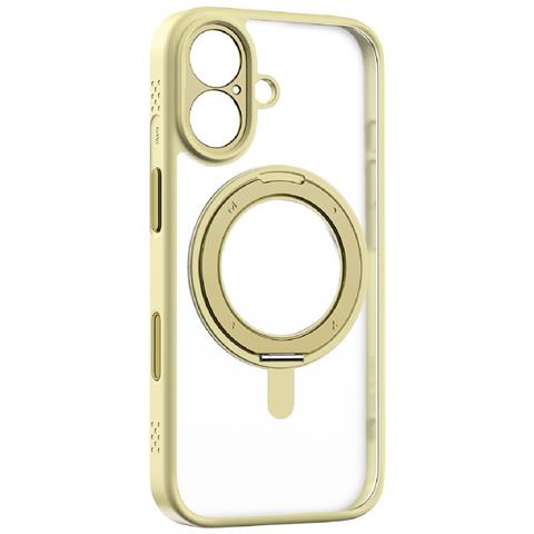 Cover per iPhone 17 - TPU+PC, Giallo, Con Soporte - Foto 1