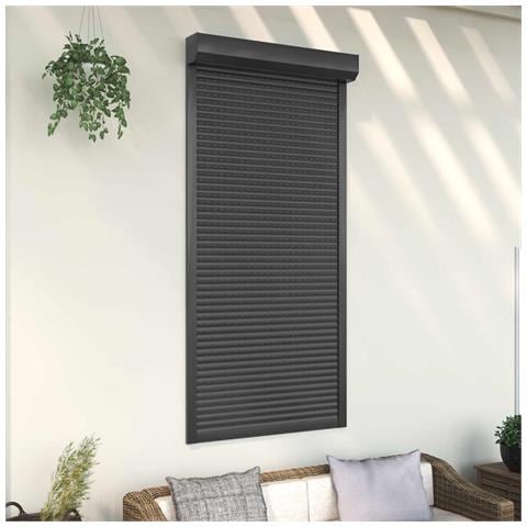 Persiana a rullo Antracite 100 x 210 cm Alluminio e poliuretano - Foto 2