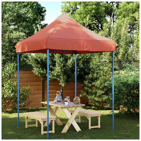 Tenda Party Terracotta 200 x 200 x 306 cm Tessuto Oxford - Foto 2