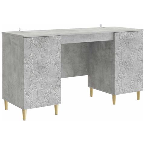Scrivania Grigio Cemento Legno ingegnerizzato - Foto 1