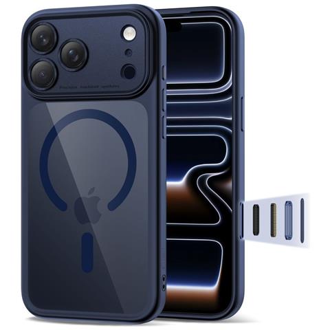 Custodia Trasparente Blu Per Iphone 17 Pro Max Con Magsafe - Foto 1