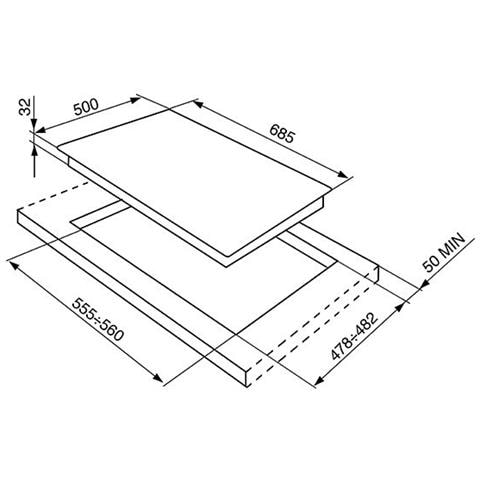 Piano Cottura SRV876AOGH a Gas 5 Fuochi Gas Colore Antracite - Foto 4