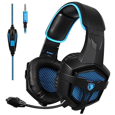 Sades - Cuffie Gaming Sa 807 Per Xbox One / ps4 Pc Mac (nero \u0026 Blu) - ePRICE