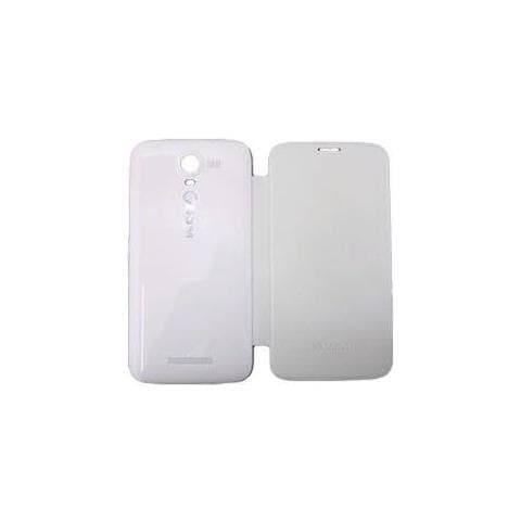 Mobile Cover Similpelle Bianca Con Flip Anteriore Per Dynamic Wide Flip-wide / b - Foto 1