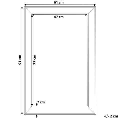 Specchio Da Parete In Colore Argento 61 X 91 Cm Bubry - Foto 22