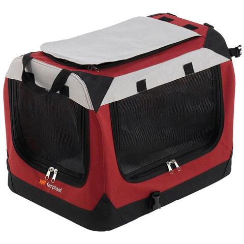 Holiday - Cuccia Portatile Per Cani Rosso 2= 49 X 34 X H 34 Cm - Foto 2