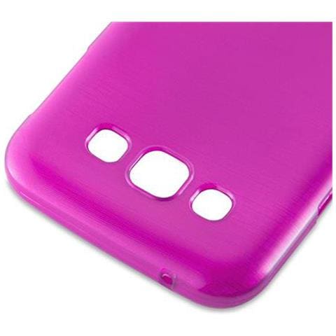 Custodia Compatibile Con Samsung Galaxy E5 2015 In Rosa - Coperchio Protettivo In Silicone Tpu Flessibile Con Design Spazzolato - Foto 7