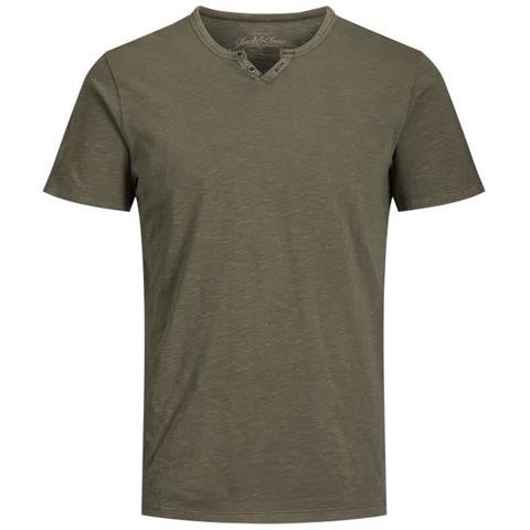 Split Neck Tee Ss Noos T-shirt Manica Corta Uomo Taglia L - Foto 2
