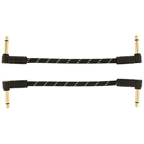 Deluxe Serie Cavo Patch - 6 Pollici - Ang Ang - Confezione Da 2 - Nero Tweed - Foto 2