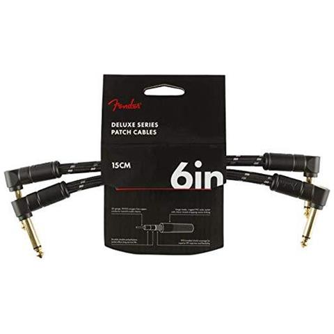 Deluxe Serie Cavo Patch - 6 Pollici - Ang Ang - Confezione Da 2 - Nero Tweed - Foto 1