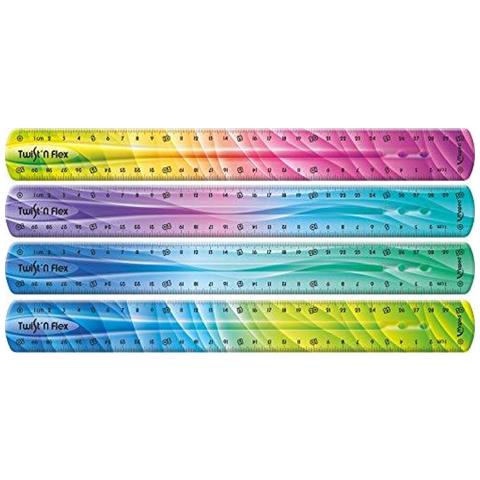 Twist E Flex Dcor 30 Centimetri Righello (colori Assortiti)  - Foto 1