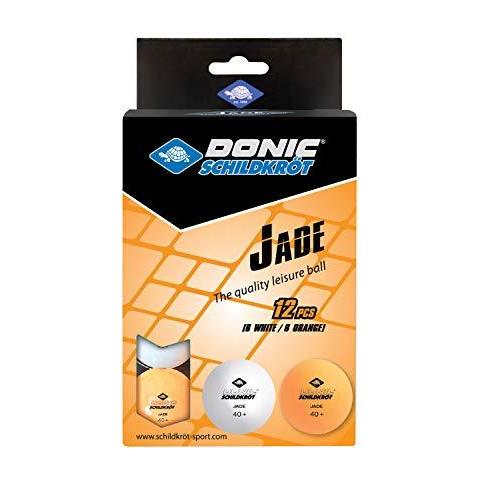 Donic-schildkrt Jade Ping Pong Palline Poly 40 Qualit 12 Palline (6x Bianche E 6x Arancio)  - Foto 1