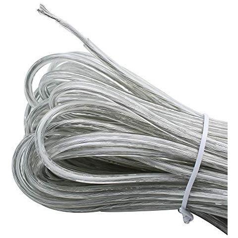10 Metri Trasparente Elettrico Wire 2 Core Piatto 075 Mm Pvc Alimentazione Di Rete Via Cavo Doppia Cavo Di Rame Flessibile Per Lestensione Di Potenza Filo Effetto Piccolo Cablaggio Elettrico - Foto 4